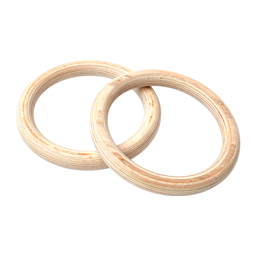 235mm Wooden Gymnastic Rings – Olympic Gym Strength Training & Fitness