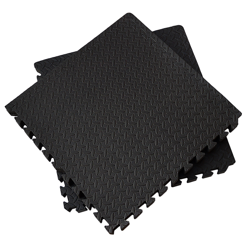 12 Tiles EVA Rubber Foam Gym Mat 60x60cm – 2.5cm Thick Fitness Flooring Set