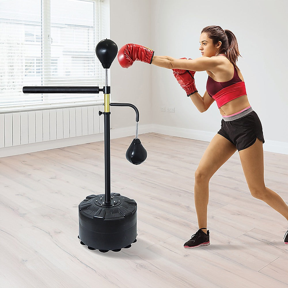 Free Standing Punching Bag Speedball Boxing Reflex Training Dummy
