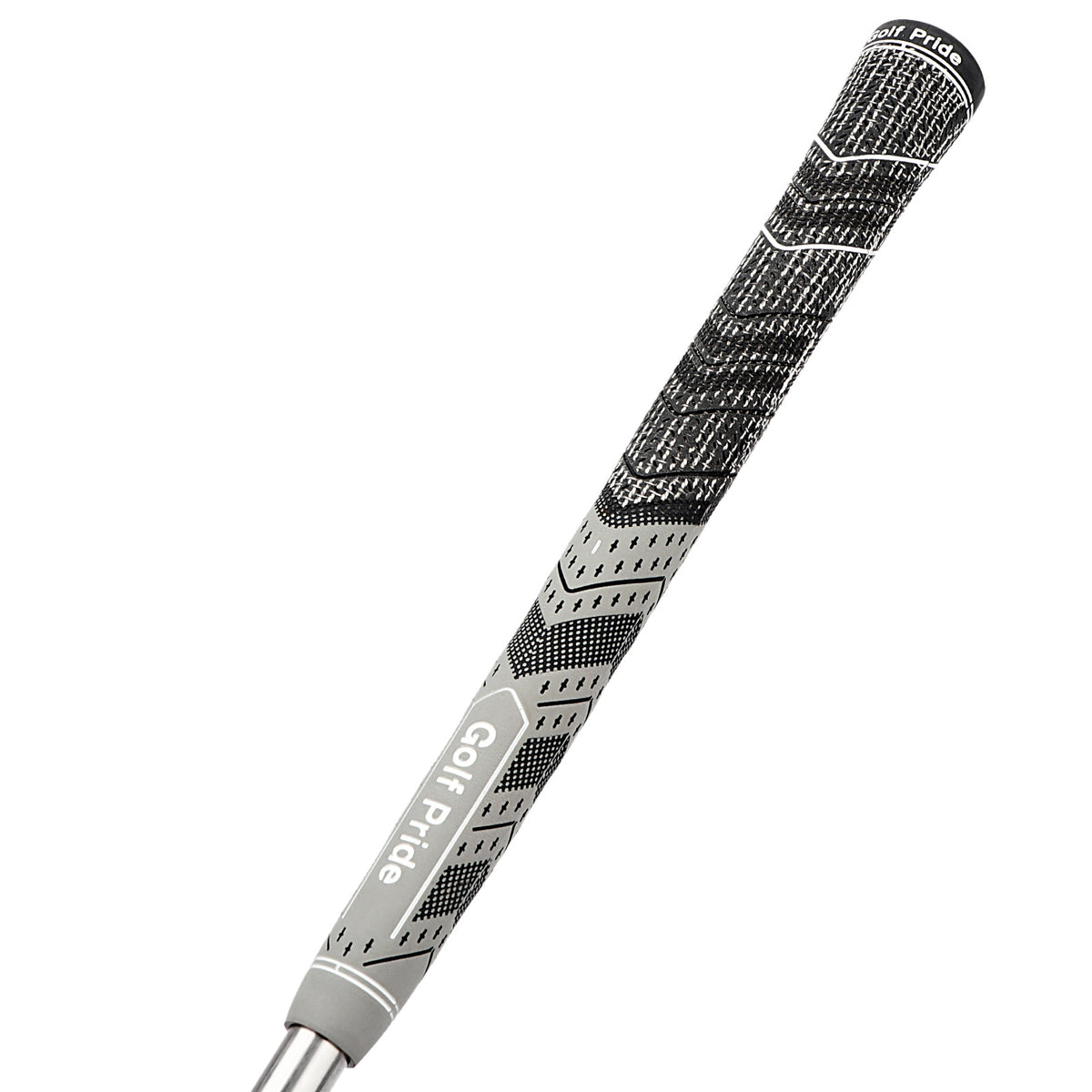 2 Pcs Grey MCC PLUS4 Midsize Golf Grip - Rubber and Cotton Thread Hybrid, 265 mm, 72g, Core 60