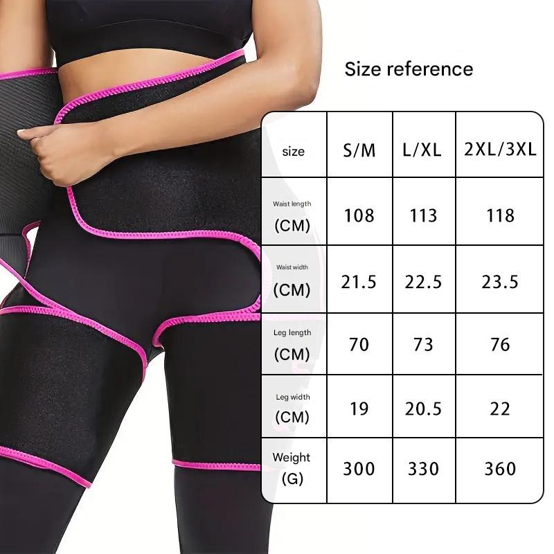 Yellow Women's 3-in-1 Body Shaper: Waist Cincher, Thigh Slimmer, Glute Lifter - Workout Gear (Size : S/M)