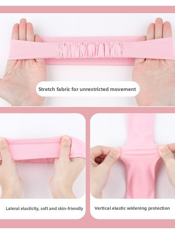 2 Pack Sports Headband with Silicone Sweat Guide Non-Slip Moisture Wicking Hair Band for Running Yoga Gym Fitness Quick Dry Breathable (Black & Purple)