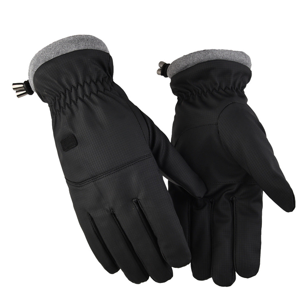 2-Pair Black Thermal Winter Gloves for Men and Women - Waterproof Windproof & Touchscreen Compatible Gloves for Skiing, Cycling & Winter Travel(M Size)