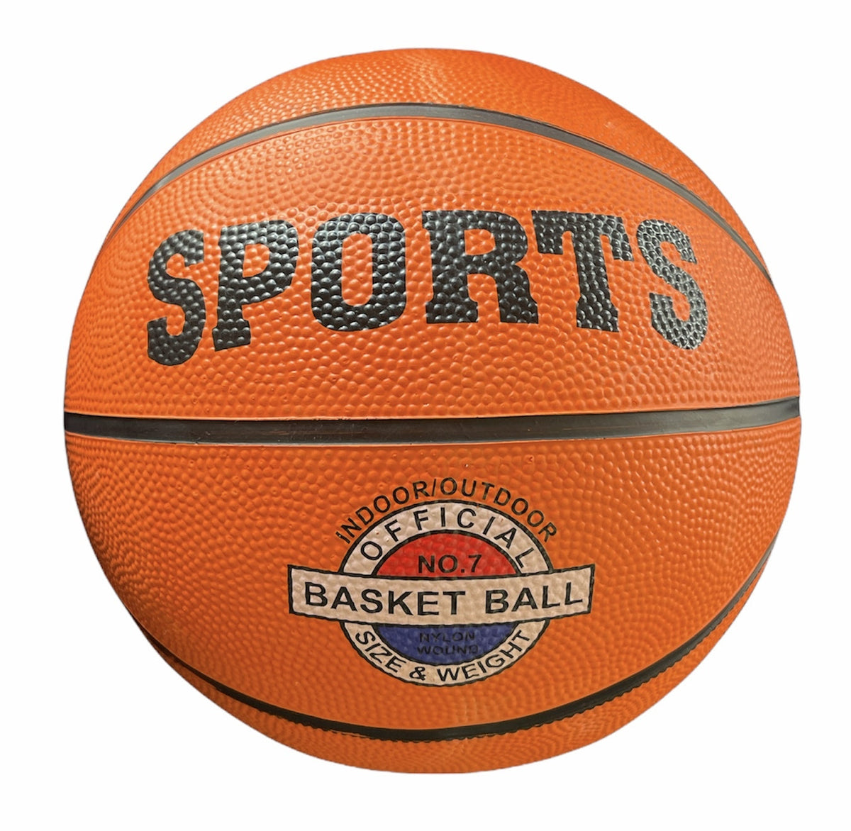 Standard Size 7 Rubber Basketball Training basketball