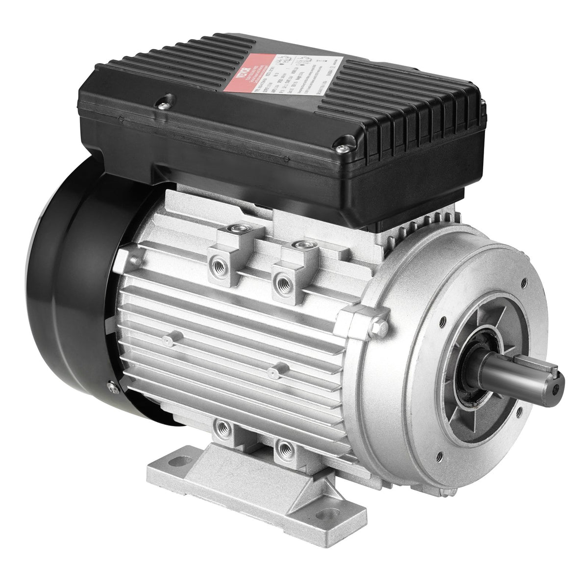 VEVOR 0.75KW Electric Motor 1400 rpm, AC 220~240V 5.45A, 80, B34 Frame, Air Compressor Motor Single Phase, 19mm Keyed Shaft, CW/CCW Rotation for Agricultural Machinery and General Equipment