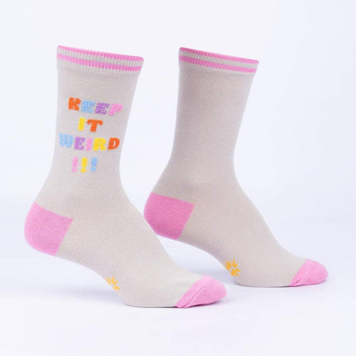 Sock It To Me Keep it Weird! - Womens Crew Socks