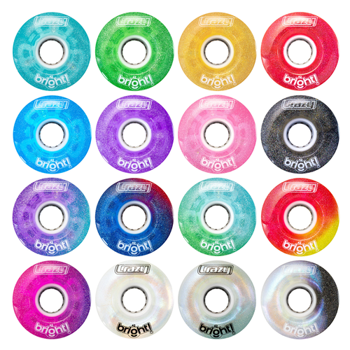 Crazy Bright 62mm LED Wheels 4pk