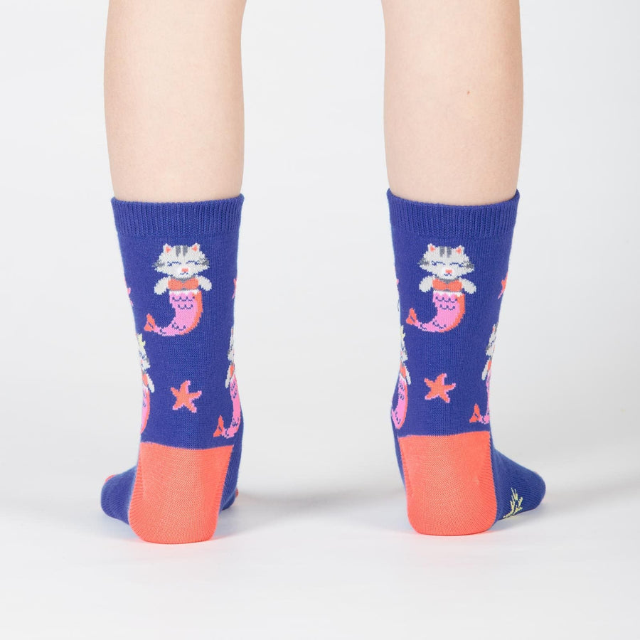 Sock It To Me PURRMAID JUNIOR (AGED 7-10) CREW SOCKS