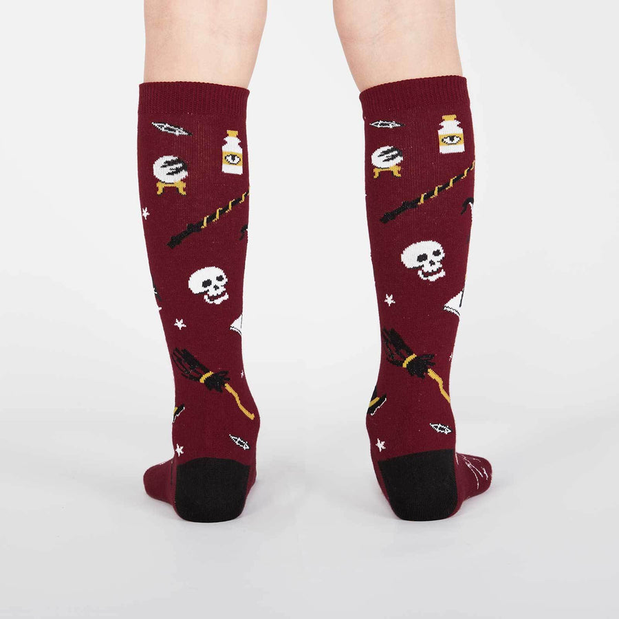 SOCK IT TO ME SPELLS TROUBLE YOUTH (AGE 3-6) KNEE HIGH SOCKS