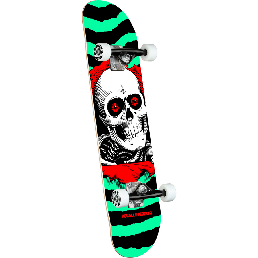Powell Peralta Ripper Birch Complete Skateboard - Black/Mint - 7.5 x 30.7