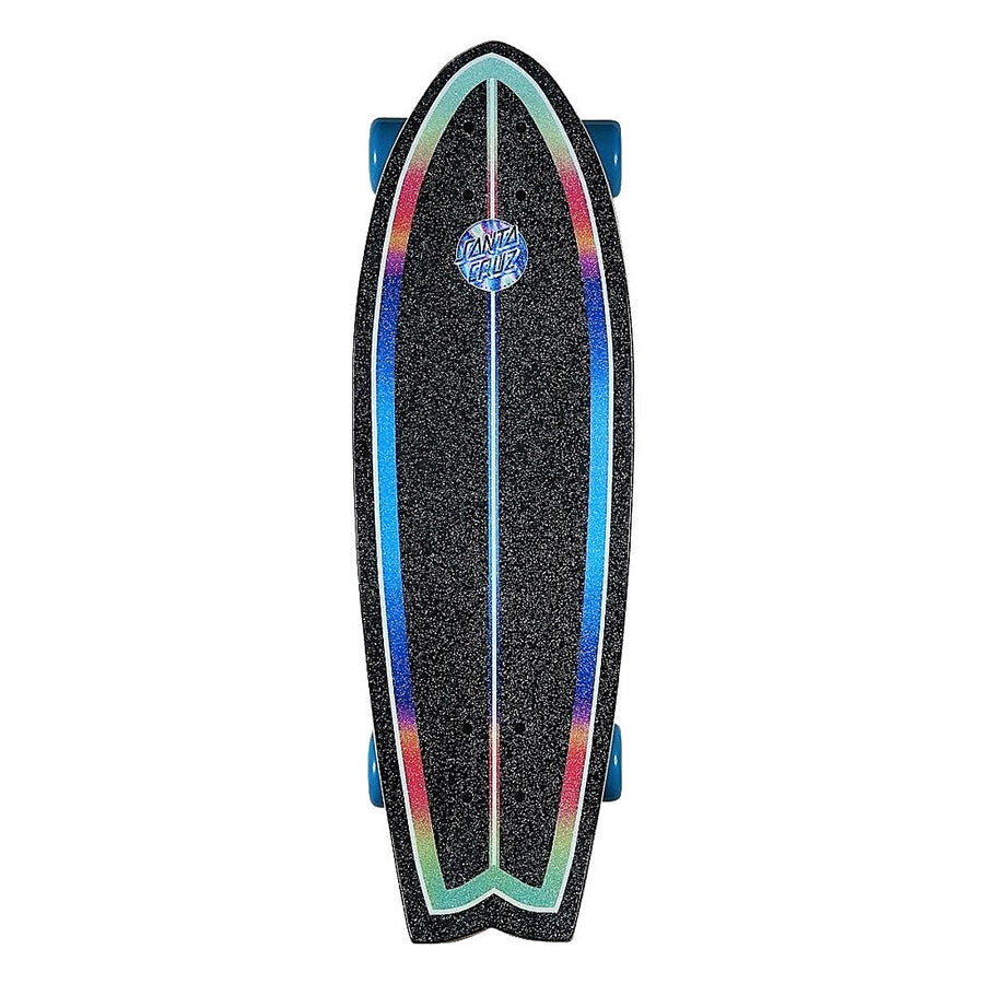 Santa Cruz Skateboard Iridescent Dot Shark Cruzer 27.7"