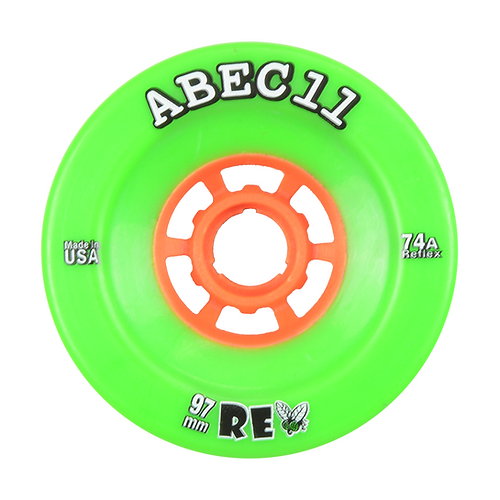 ABEC 11 Wheels Refly 97mm 77A Green 4 Pack