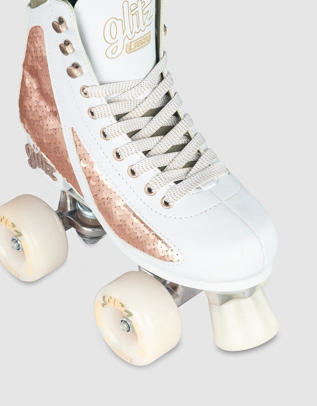 Crazy Glitz Adjustable Roller Skates Rose Gold