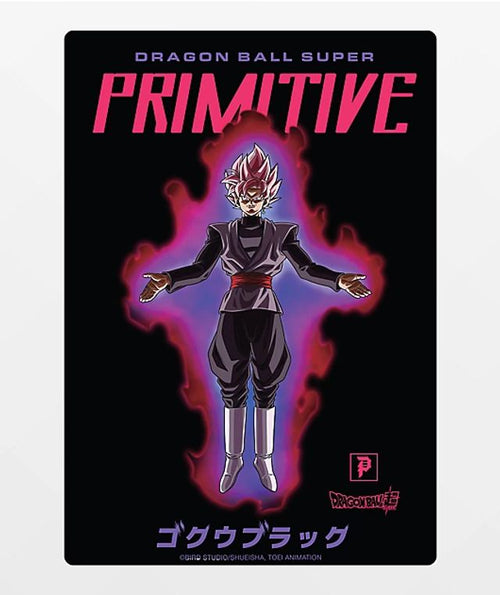 Primitive Goku Black Sticker - Black