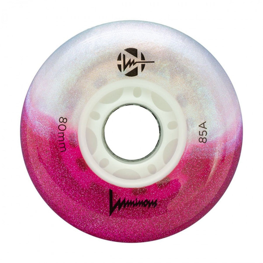 Luminous LED Inline Wheels Glitter 80mm 85a 4pk