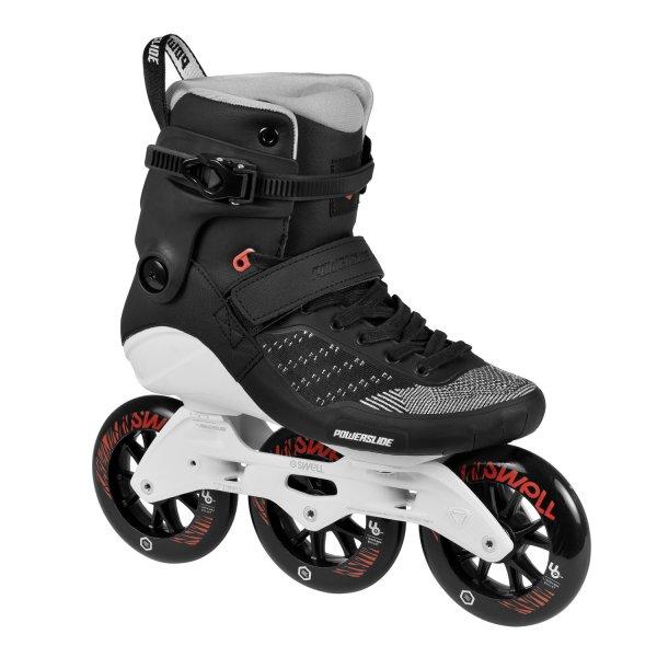 POWERSLIDE SWELL 110MM METALLIC BLACK INLINE SKATES - Skatescool Australia