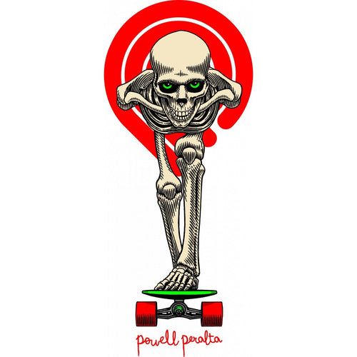 Powell Peralta Tucking Skeleton Diecut Sticker