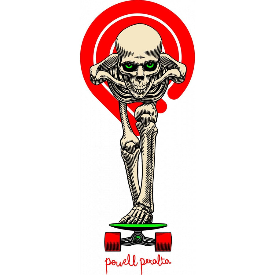 Powell Peralta Tucking Skeleton Diecut Sticker