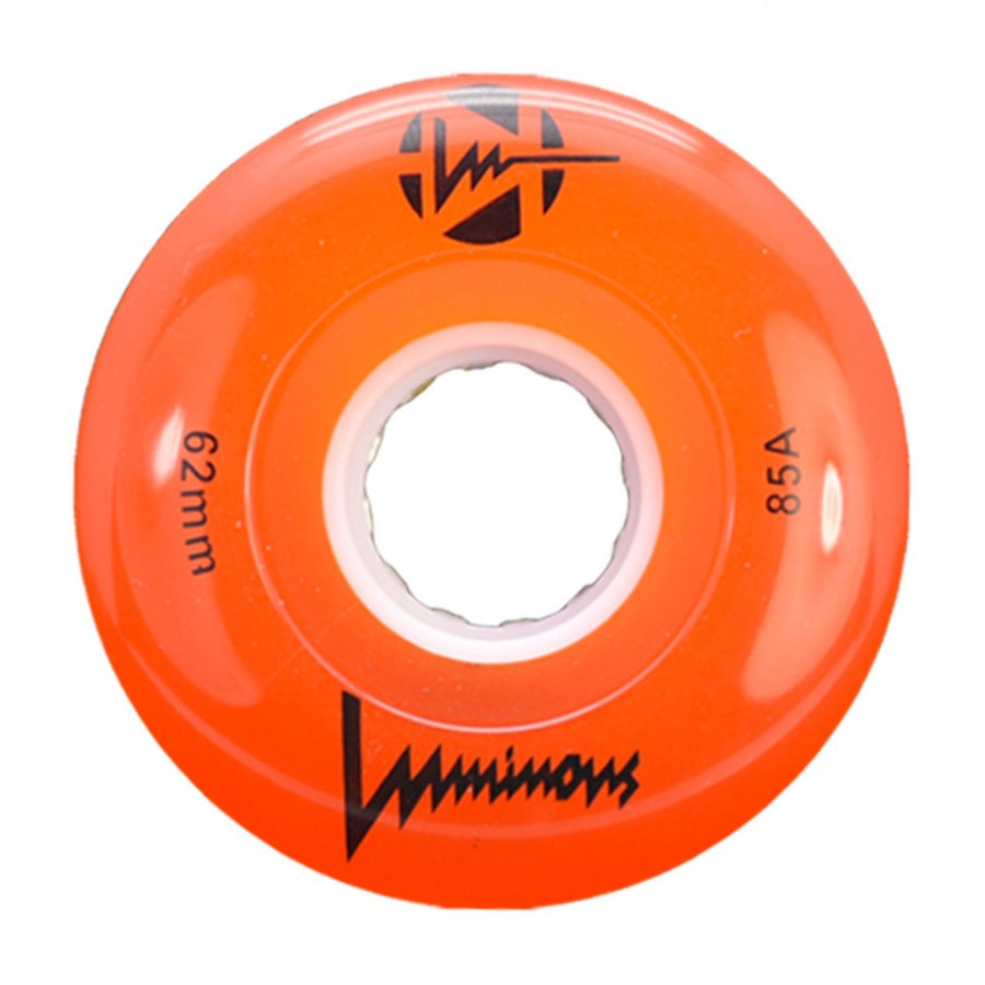 Luminous LED Quad Wheels 62mm 85a 4pk