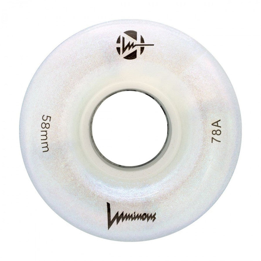 Luminous LED Quad Wheels Glitter 58mm 4pk