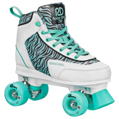 RDS STAR 750 SEA FOAM ZEBRA ROLLER SKATES