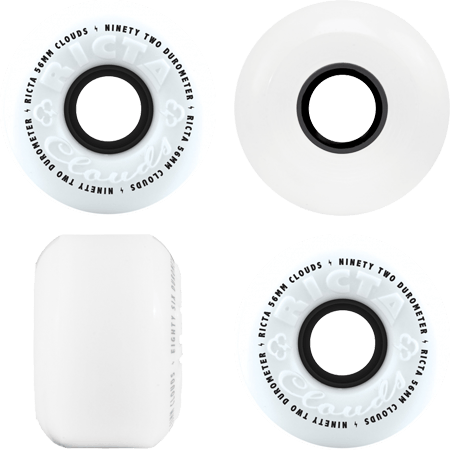 Ricta 56mm Clouds Black 92A Skateboard Wheels