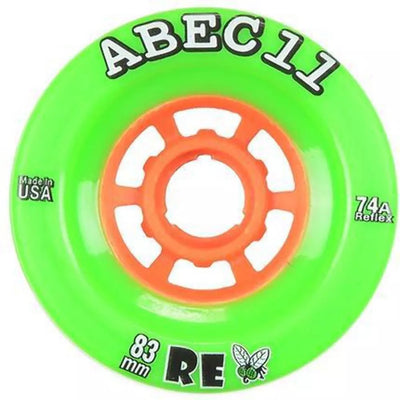 ABEC 11 Wheels Refly 83mm 74A Lime Green 4 Pack