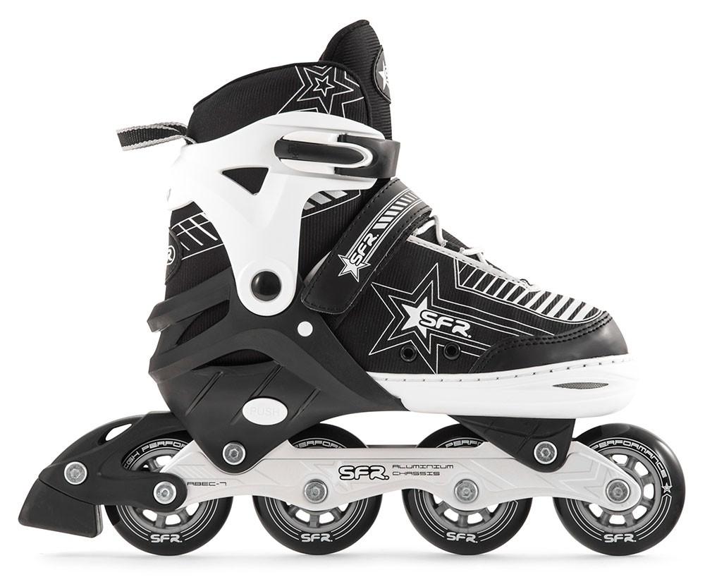 SFR PULSAR ADJUSTABLE INLINE SKATES SILVER - Skatescool Australia