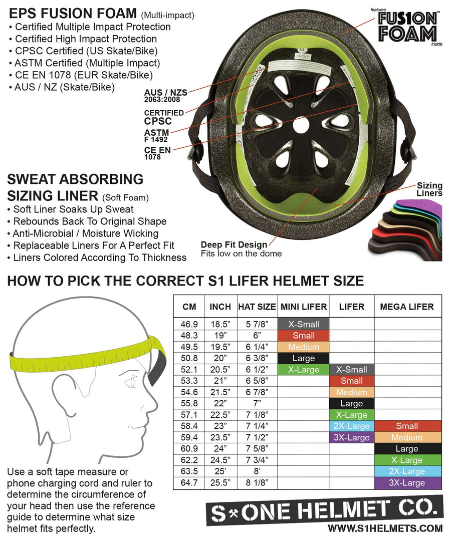 S1 Lifer Helmet - Gold Glitter