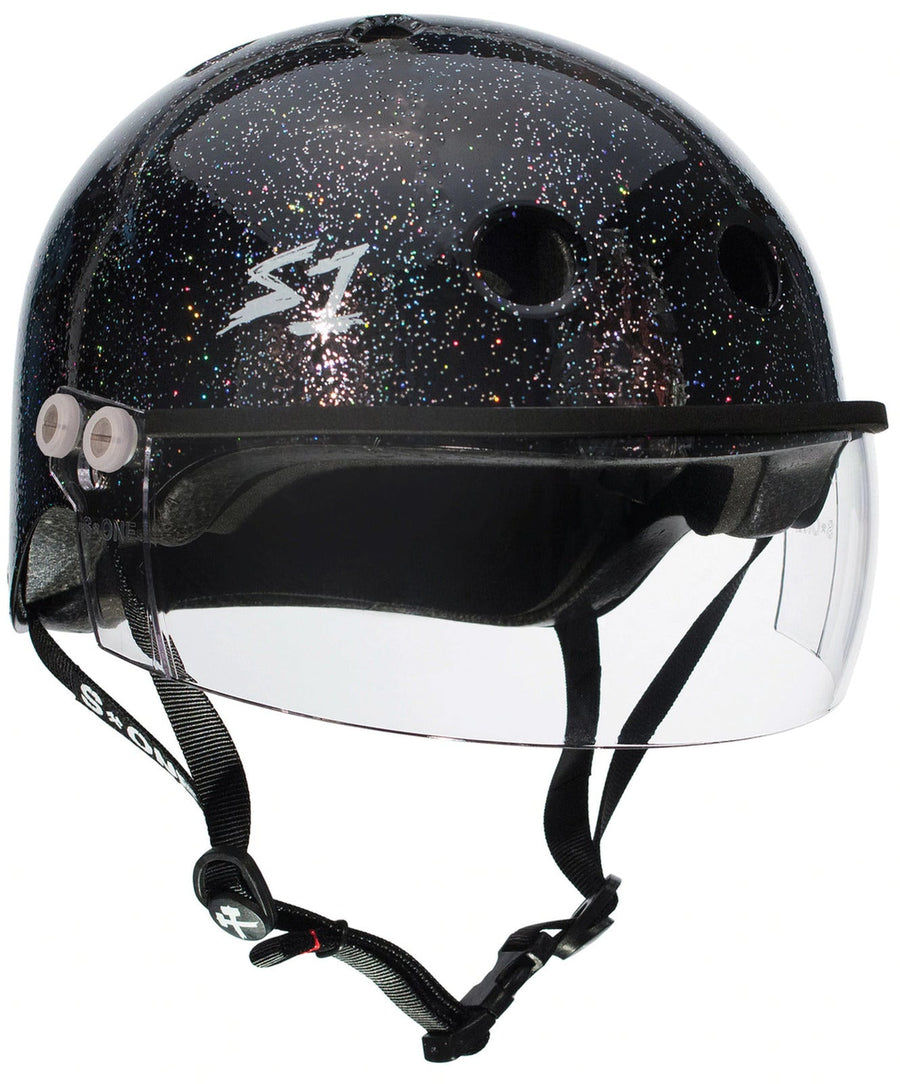 S1 Lifer Visor Helmet - Black Glitter