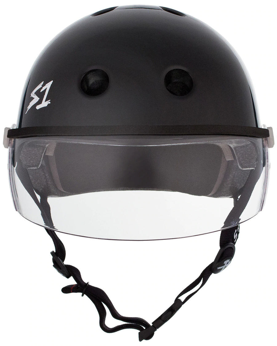 S1 Lifer Visor Helmet - Black Gloss