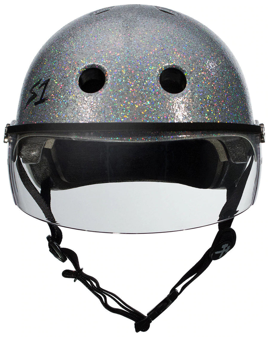 S1 Lifer Visor Helmet - Silver Glitter