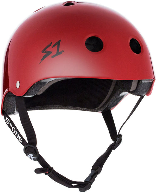 S1 Mega Lifer Helmet - Blood Red Gloss