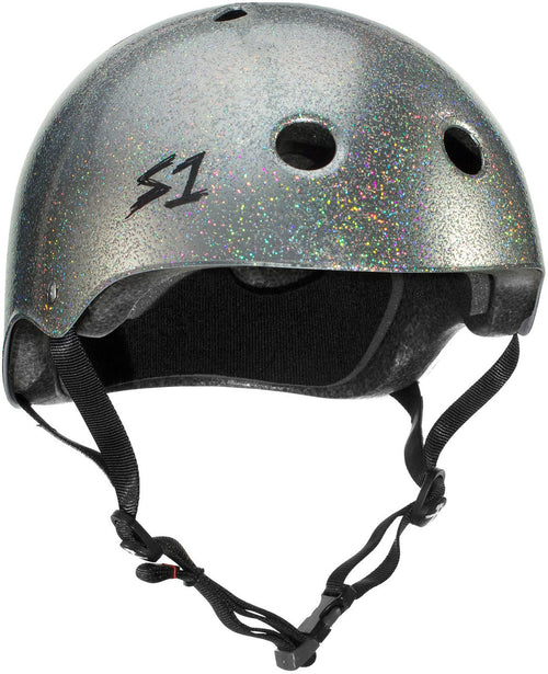 S1 Mega Lifer Helmet - Silver Glitter