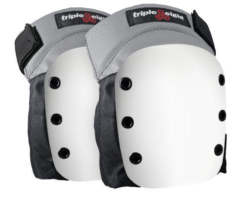 Triple 8 Street Knee Pad - Grey/White Cap