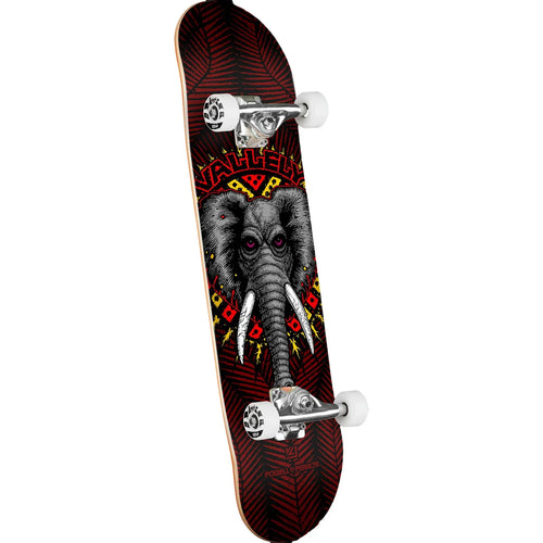 Powell Peralta Vallely Elephant Black/Burgundy 8.0" x 31.45" Complete Skateboard